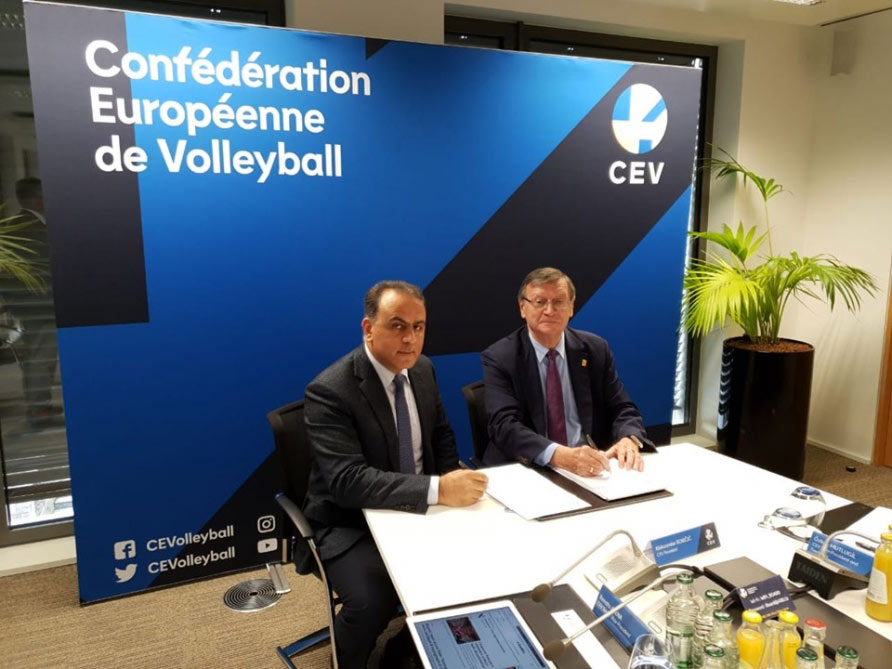 Azərbaycan Voleybol Federasiyası ilə Avropa Voleybol Konfederasiyası arasında müqavilə imzalanıb