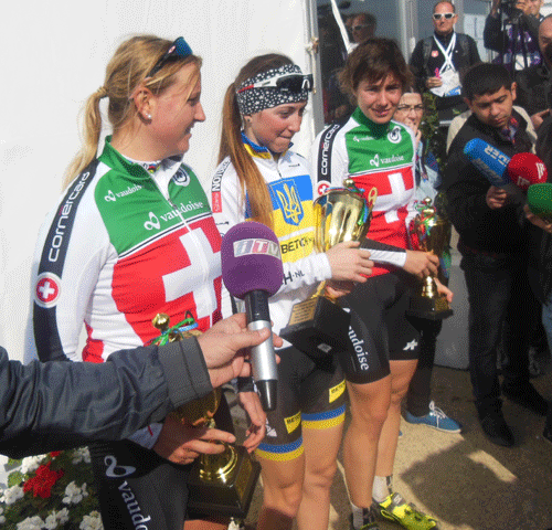 Dağ velosipedi sınaq yarışında qadınların mübarizəsi başa çatdı