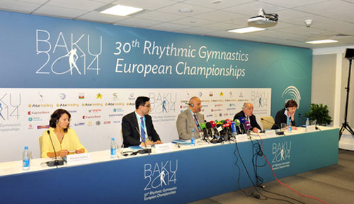 Bədii gimnastika üzrə Avropa çempionatı ilə bağlı mətbuat konfransı keçirildi