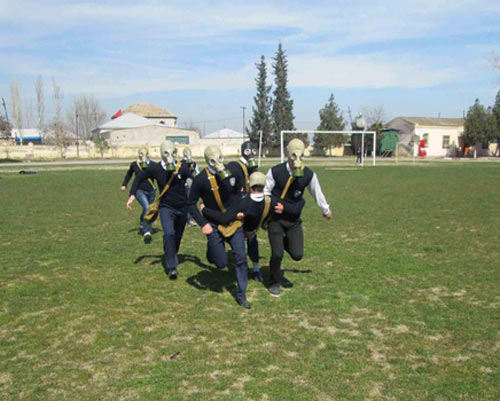 Siyəzəndə “Şahin” hərbi-idman oyununun rayon birinciliyi yarışları olub
