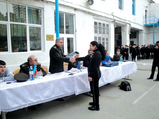 Cəzaçəkmə müəssisəsində stolüstü tennis yarışı