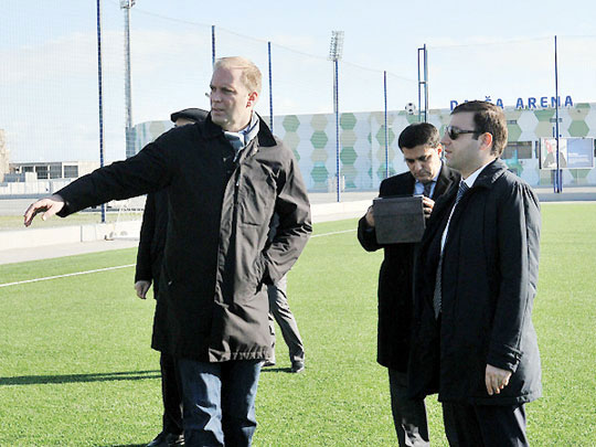 UEFA nümayəndələri təlim-məşq bazasında