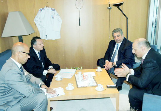 Azərbaycanın gənclər və idman naziri Parisdə bir sıra görüşlər keçirib