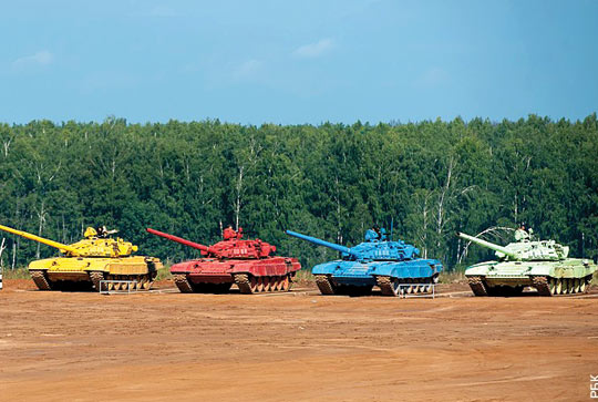 Tankların biatlon yarışı