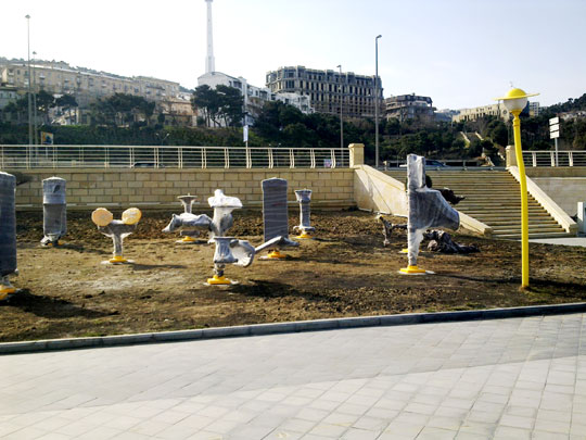 Milli Parkda trenajorlar quraşdırılıb